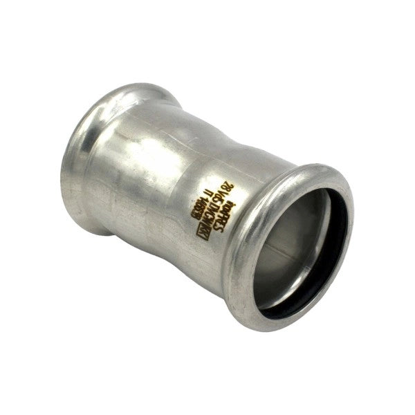 MANICOTTO A PRESSARE INTERMEDIO IN ACCIAIO INOX SERIE INOXPRESS UNIKO - ø18  - RMR