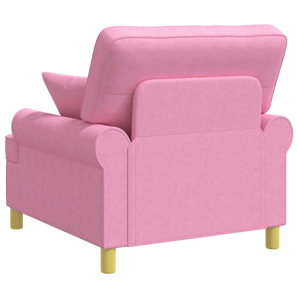 Poltrona XL con Cuscini Rosa Tessuto 42043494