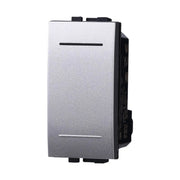 Deviatore 1P 16A Unipolare Colore GRIGIO Compatibile Con Bticino Living International