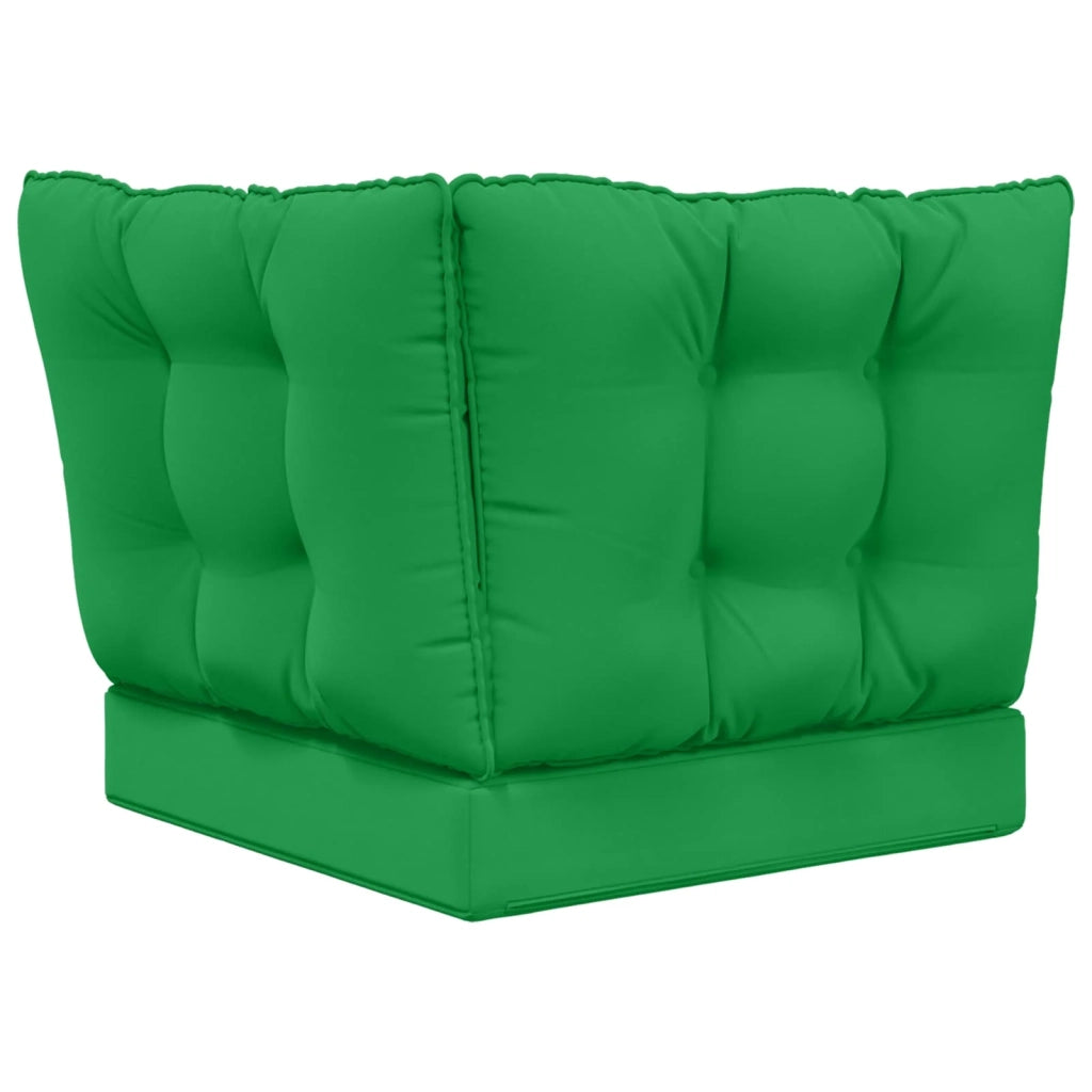 Cuscino per divano da esterno 3 pcs Verde Poliestere