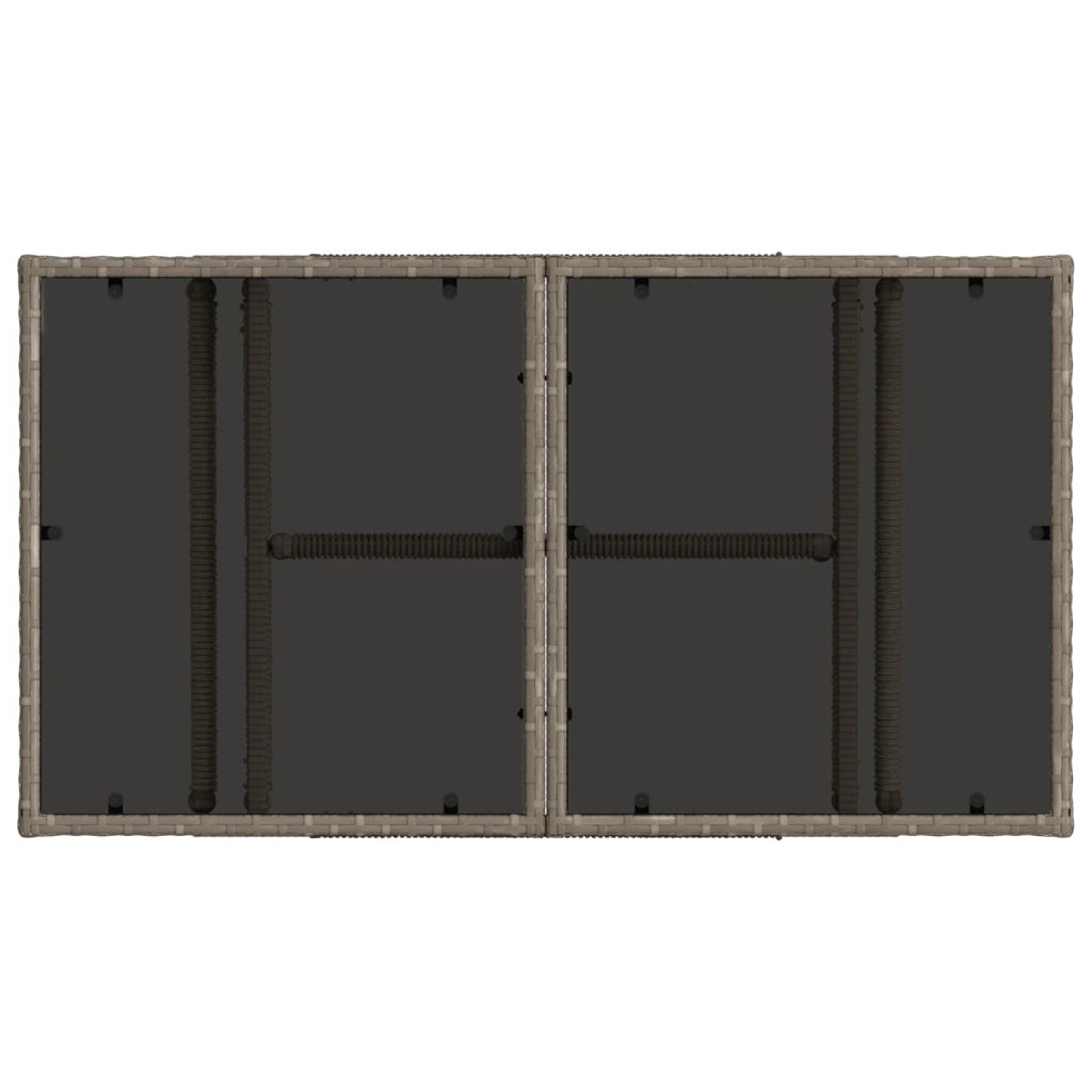 Set Divano da Giardino 10 pz Grigio e Grigio Scuro polyrattan 3436991