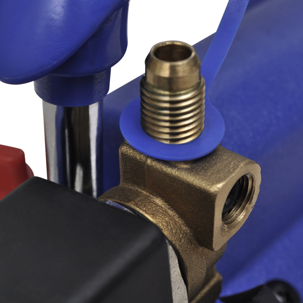 Pompa per vuoto monostadio con manometro 71 litri/min impianti di refrigerazione, macchine da stampa, dispositivi medici 3402147