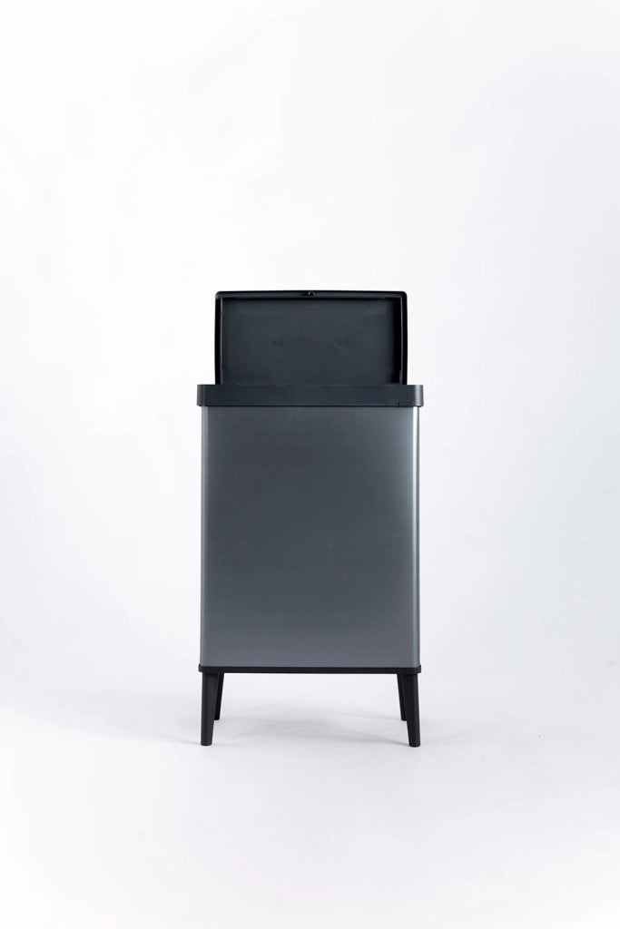 Pattumiera Alta 54L Keter Verto High 43,5x26,5x68,7 cm in Plastica Blu Perla