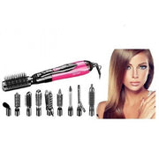 Trade Shop - Styler Ad Aria Calda Professionale 10 In 1 1000w Spazzola Elettrica Phon Gm-4835 -