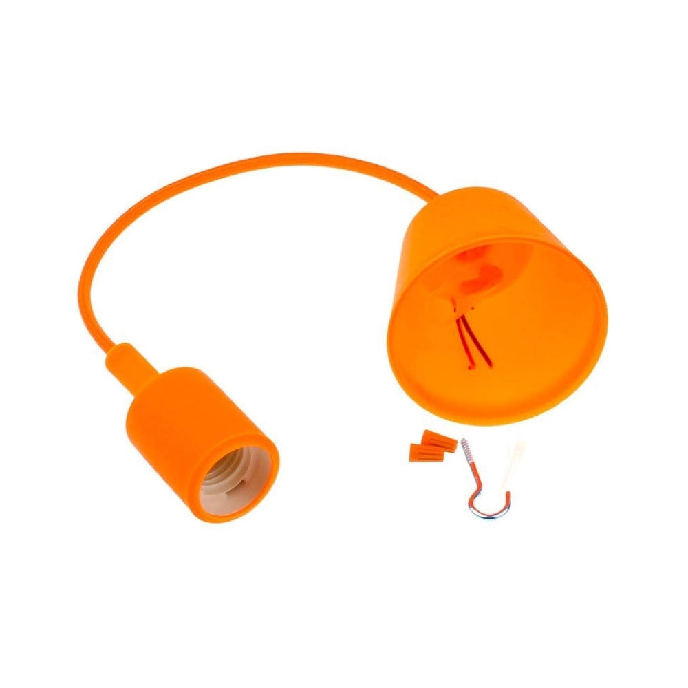 Trade Shop - Pendente A Soffitto Lampadario Lampada Moderno Cavo In Tessuto 1m Colore -