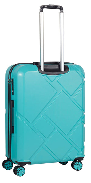 Trolley Valigia Media Rigida in ABS 4 Ruote TSA Ravizzoni Mango Turchese