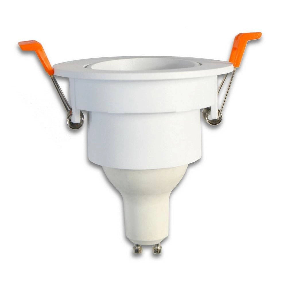 Trade Shop - Portafaretto Foro Profondo Incasso Per Faretto Bianco Illuminazione Soffitto P22 -