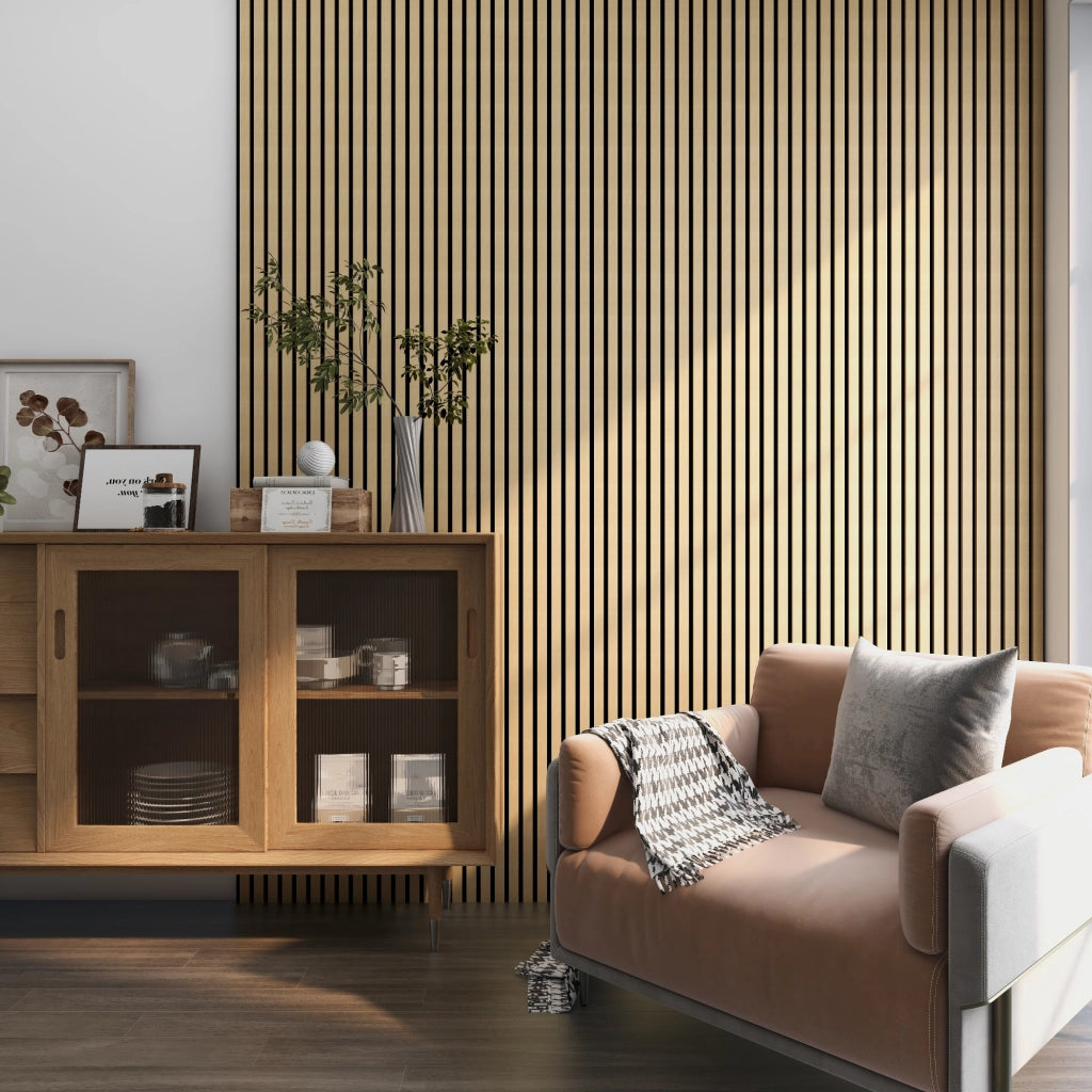 Set Vang di 16 Pannelli Fonoassorbenti Decorativi - Rovere Chiaro NEU.HOLZ
