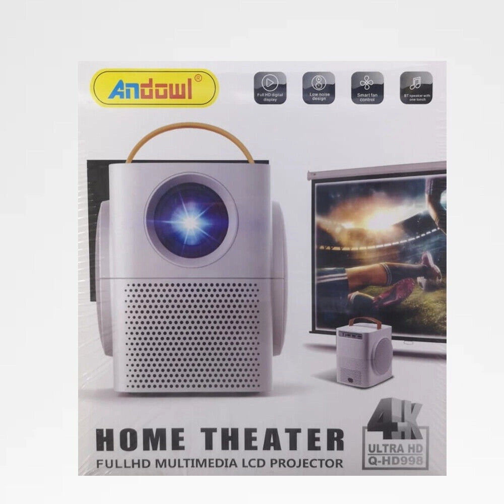 Trade Shop - Proiettore 4k Home Theater Proiettore Lcd Full Hd Accessorio Per Casa Q-hd998 -