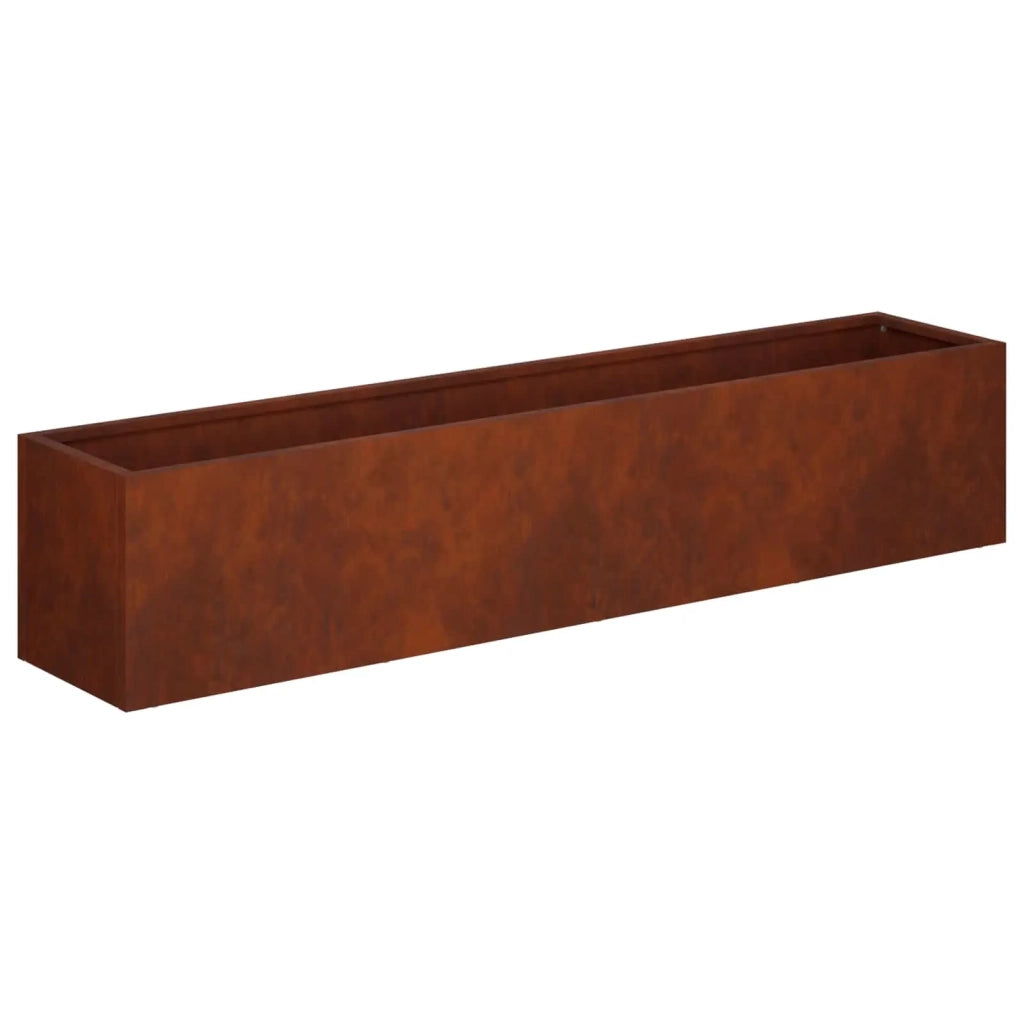 Vaso da giardino Ruggine 80 x 20 x 20 cm Acciaio Corten 8005174