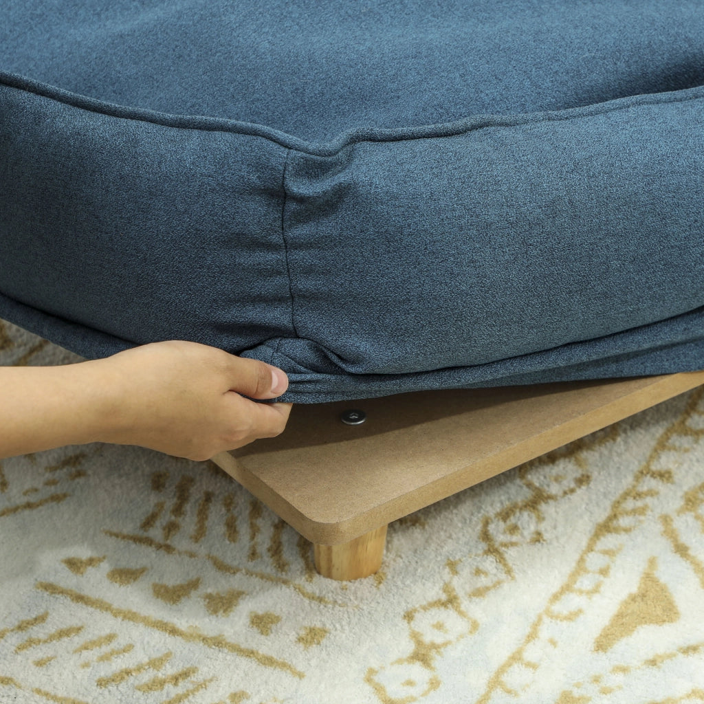 Cuccia per cani imbottita ¨C zephmum ¨C blu scuro 70x50x30 cm