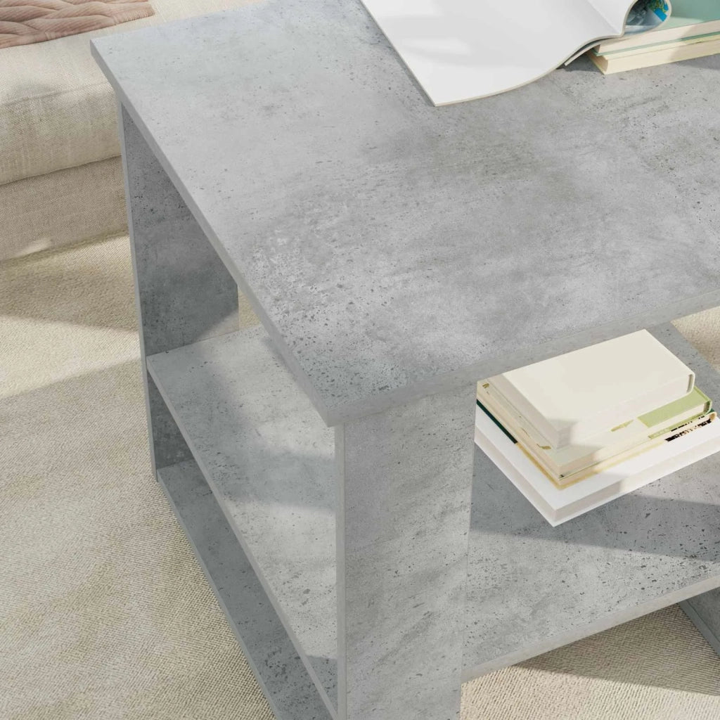 Tavolino da salotto Grigio cemento 51 x 50 x 50 cm 8000199
