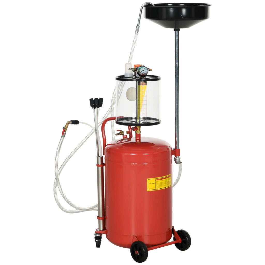 Recuperatore Olio Portatile 2 in 1 ¨C zephmum ¨C Regolabile in Altezza, Capacita' 80L