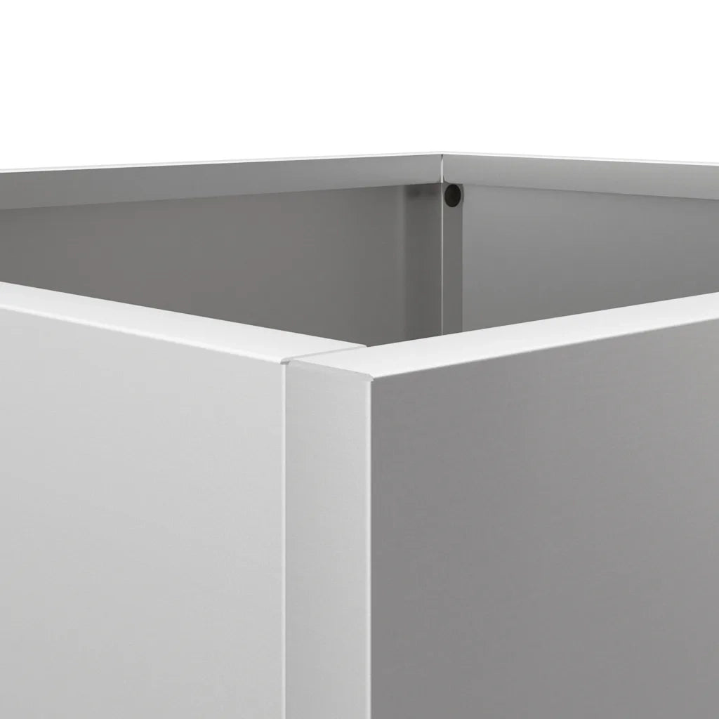 Fioriera Argento 49x47x46 cm in Acciaio Zincato 841569