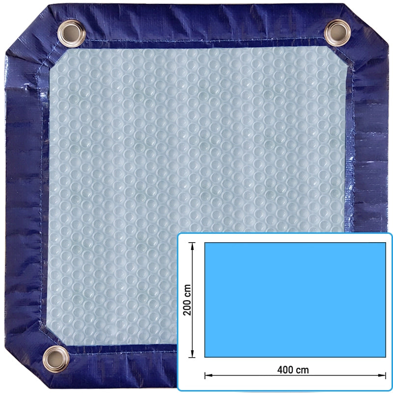 Copertura Isotermica Energy Bubble Trasparente 400 µ - 12,00 X 6,00 M Dimensione piscina: 4.00 X 2.00 m