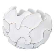 Vaso Decorativo VKH658, Bianco, Poliresina, 44x44x37 cm