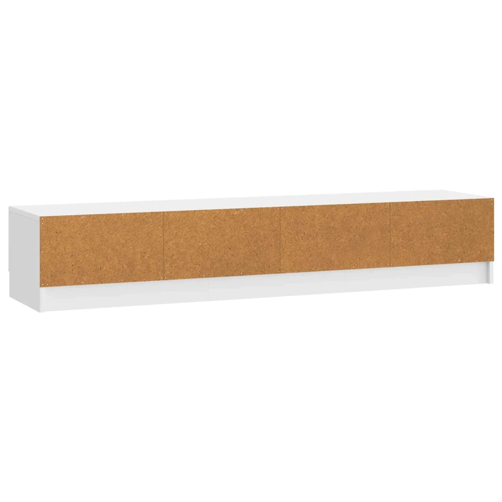 Mobile TV Bianco Lucido 147 x 34,5 x 27 cm Legno ingegnerizzato 895859