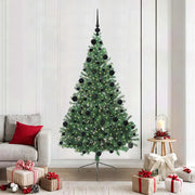 Albero di Natale artificiale con luci integrate Verde 210 cm