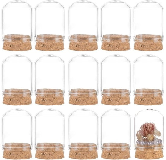 Vetrini Decorativi 30 Stuks - 15 ml - Decorazione Vetrina - Stopperi in Vetro - Progetti Fai da Te - Decorazioni Artistiche - Esperienza Artigianale Luminosa - Vetrino Decorativo