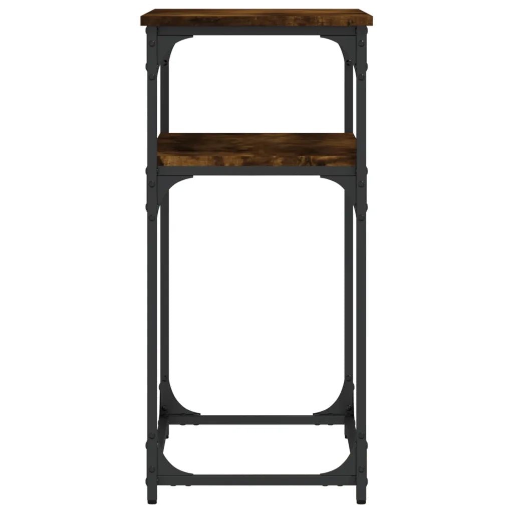 Tavolino Consolle-Tavolino da soggiorno-Tavolo Rovere Fumo 75x35,5x75cm in Legno Multistrato 561982