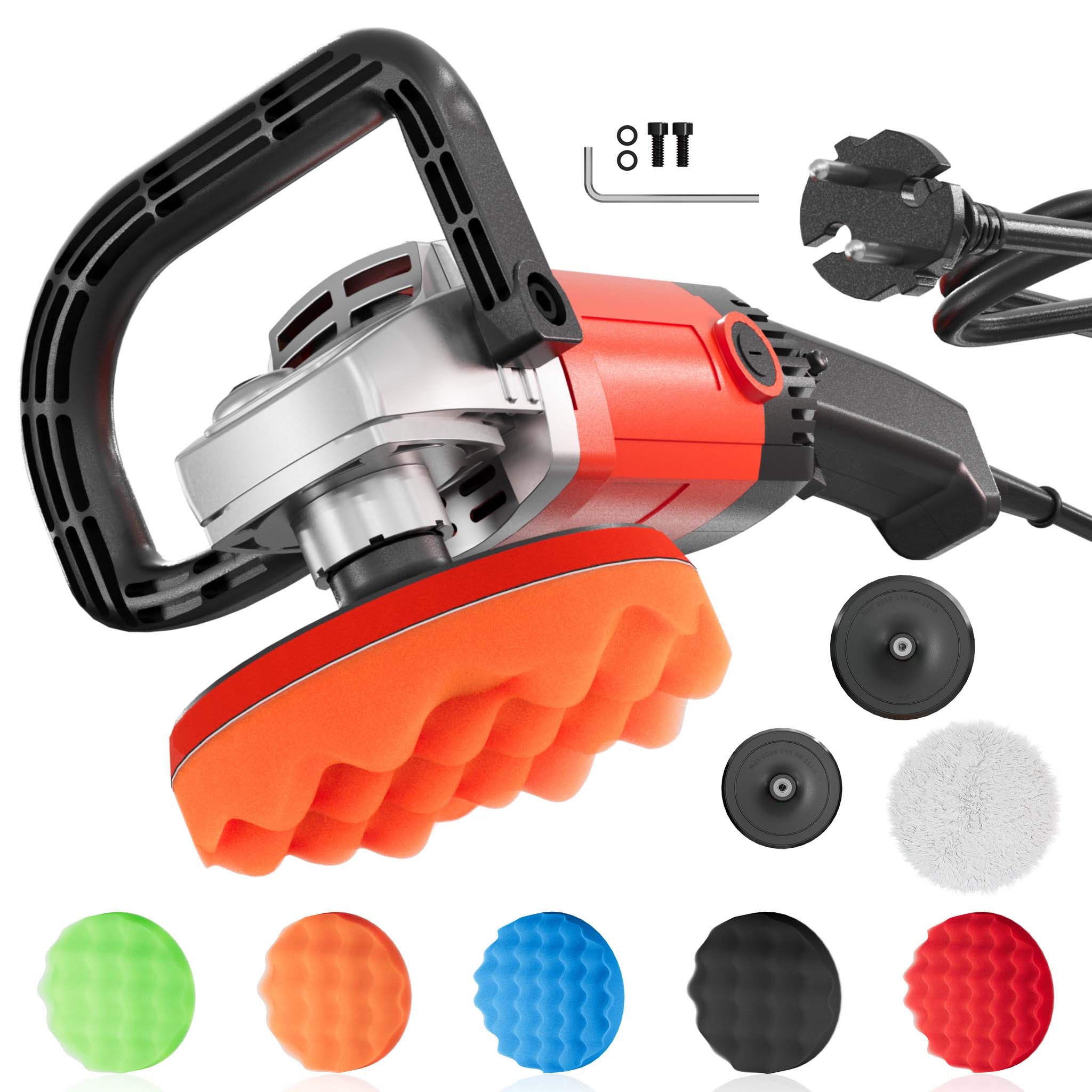 Lucidatrice 1200W  Levigatrice a 6 livelli fino a 3000rpm Smerigliatrice rotativa Set