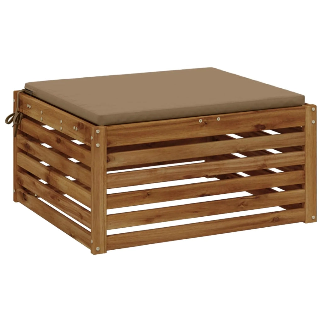 Cuscino per Sedia in Unico Pezzo SOEST 100% Poliestere Tortora 944811