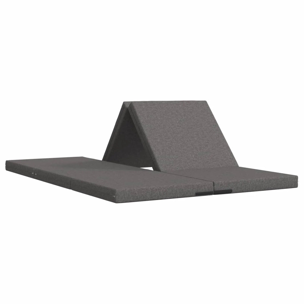 Divano Letto Pieghevole 140 x 67 x 15 cm Grigio Chiaro 900268
