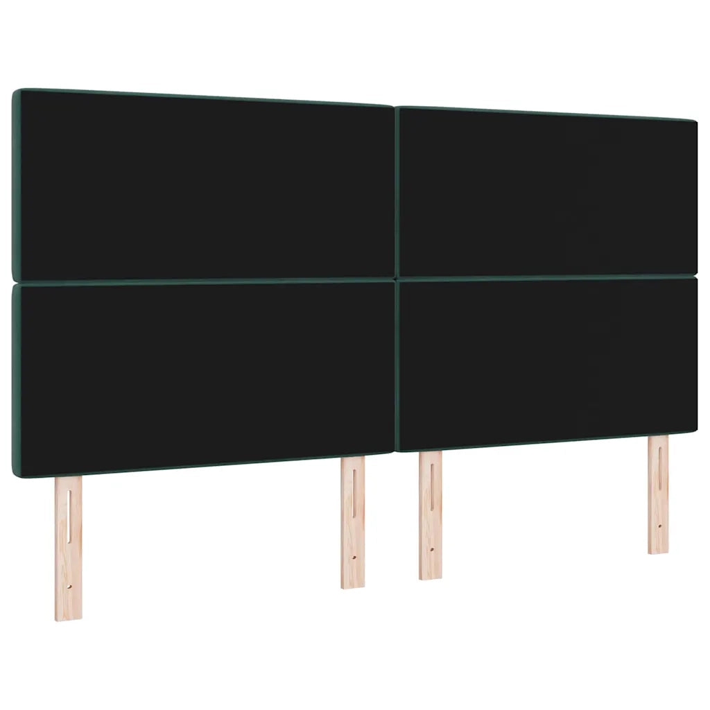 Testiera in Velluto con testiera Verde scuro 180 cm Velluto 3337773