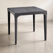 TAVOLO MALMO 80X80XH74CM GRAFITE EFFETTO LEGNO