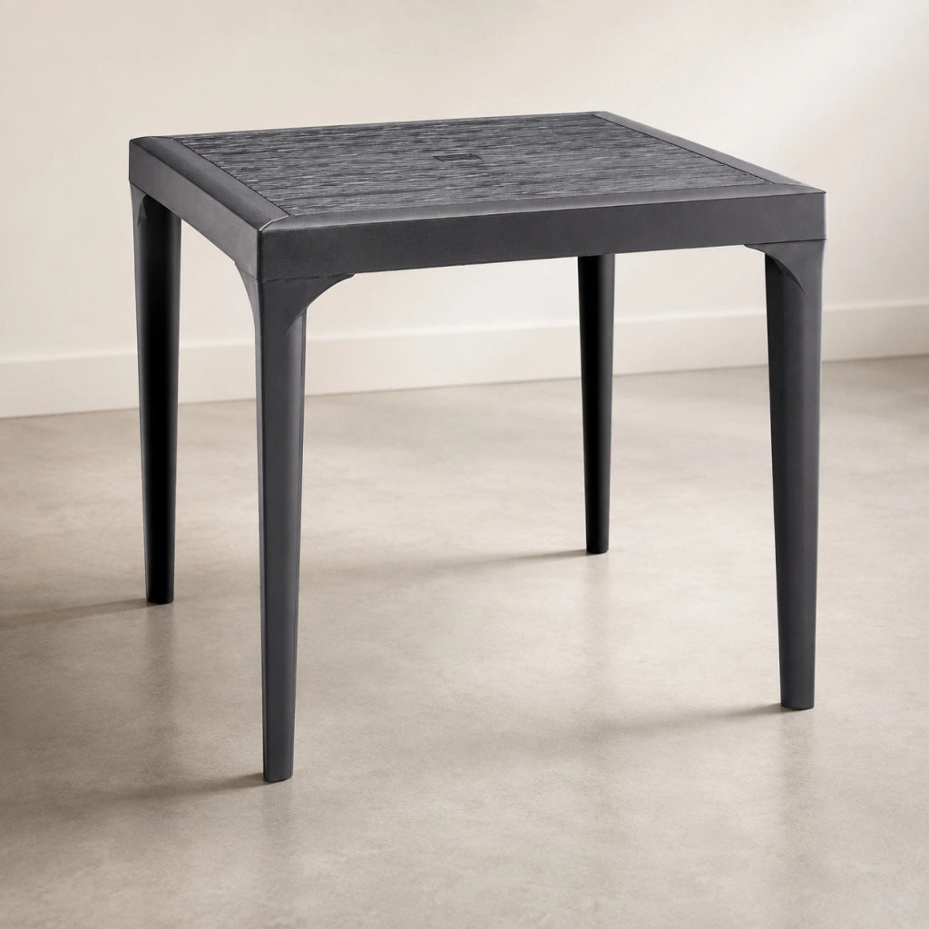 TAVOLO MALMO 80X80XH74CM GRAFITE EFFETTO LEGNO