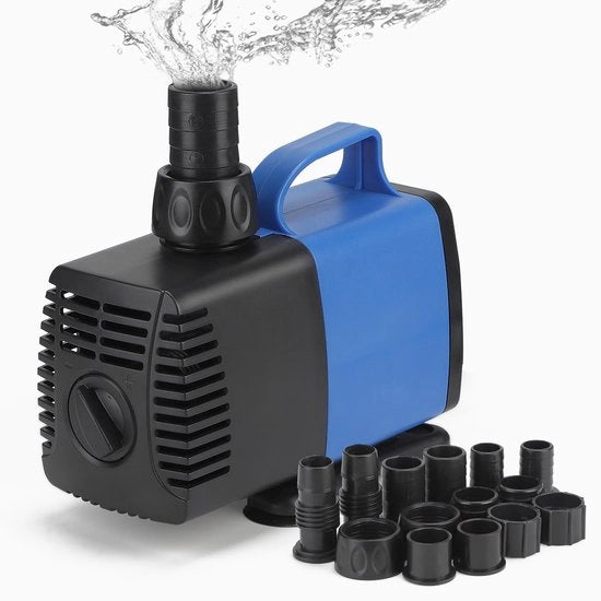 Pompa per acquario 6500 l/h - Pompa per filtrazione - Pompa per irrigazione - Pompa per acqua - Regolazione del flusso regolabile - Pompa per acqua