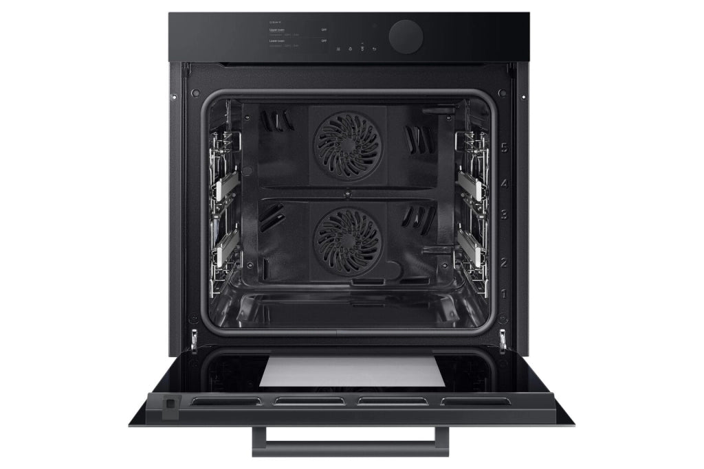 Samsung NV75T9579CD Infinite Line Forno Elettrico Multifunzione Dual Cook da Incasso Pirolitico Capacita' 75 Litri Classe Energetica A+ 50 Funzioni Wi-Fi Display Touch 60 cm Graphite Grey