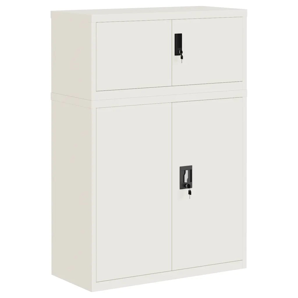 Armadio Classificatore Bianco 90x40x130 cm in Acciaio 3188311