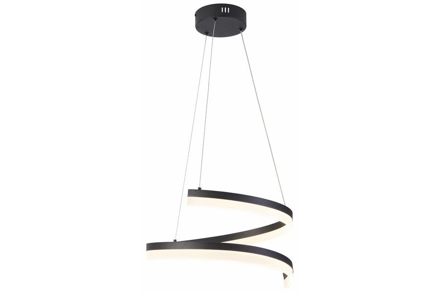 Lampada sospensione nera Monacor Reality LED 28W Ø40