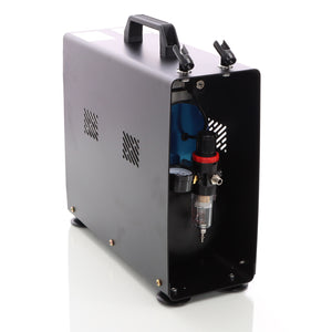 Compressore per aerografo AS196A con serbatoio aria 2 cilindri 6 bar Interruttore a 2 fasi