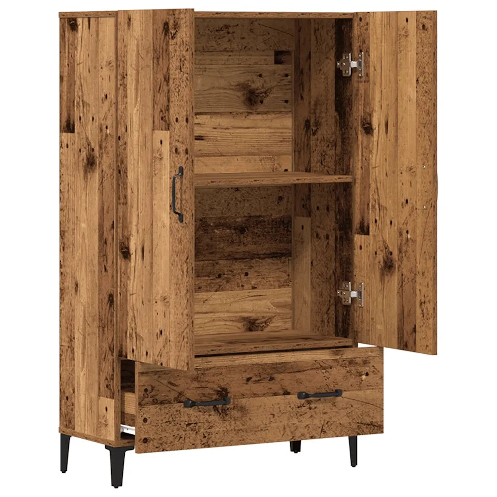 Credenza Legno Antico 70x31x115 cm in Legno Multistrato 856924