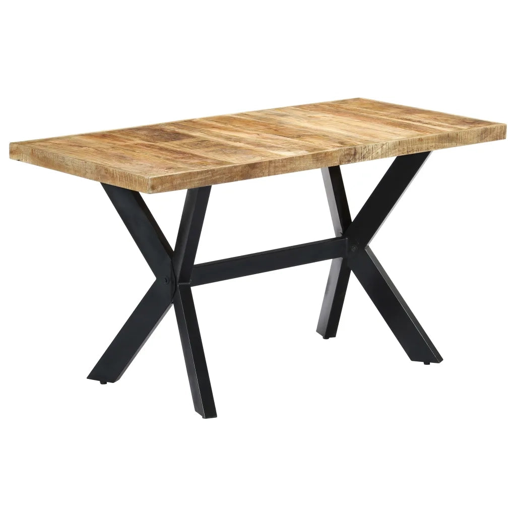 Tavolo da Pranzo | Tavolo da cucina 140x70x75 cm in Legno Massello di Mango Grezzo