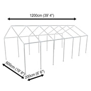 Struttura in acciaio per tenda da festa 12 x 6 m 41678