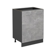 Vicco Mobiletto base cucina Calcestruzzo 60 cm senza piano di lavoro