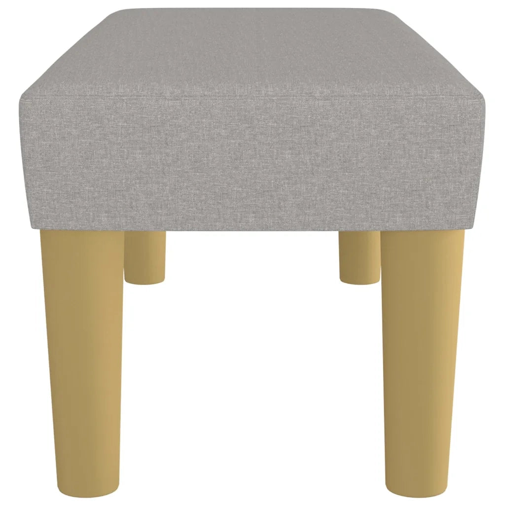 Panca Grigio Chiaro 70x30x30 cm in Tessuto 346624
