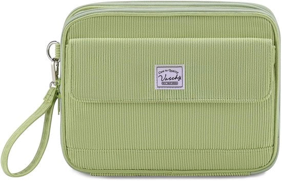 Etui in corduroy, grande custodia per matite artistiche, pennarelli, gomme, grande contenitore, organizzatore, adatto a 192 matite per bambini, adolescenti, studenti, adulti, uso lavorativo.