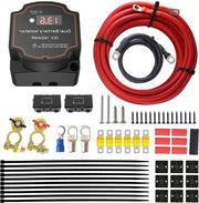 Relay di Separazione di Batteria con Display a LED 140A Seconda Batteria Dual Relay Switch per Auto Camper Veicolo Fuoristrada Camion SUV