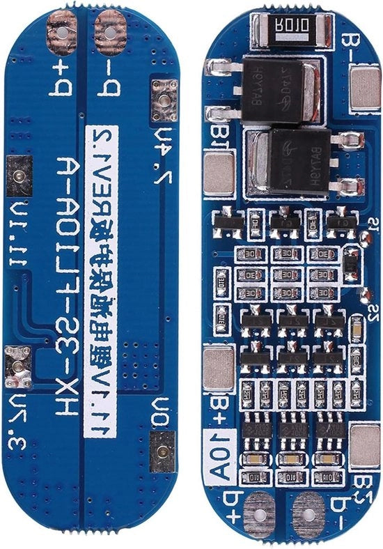 Pannello di protezione batteria 3S BMS PCB Li-ion 11.1V 12V 12.6V con funzione di ripristino Massimo corrente transitoria 10A fino a 13A