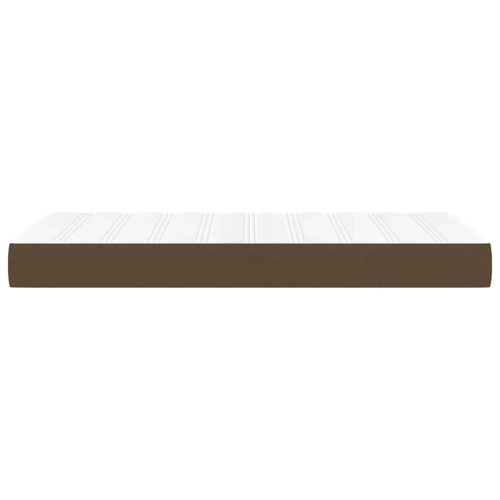 Materasso a Molle Insacchettate Marrone Scuro 100x200x20 cm