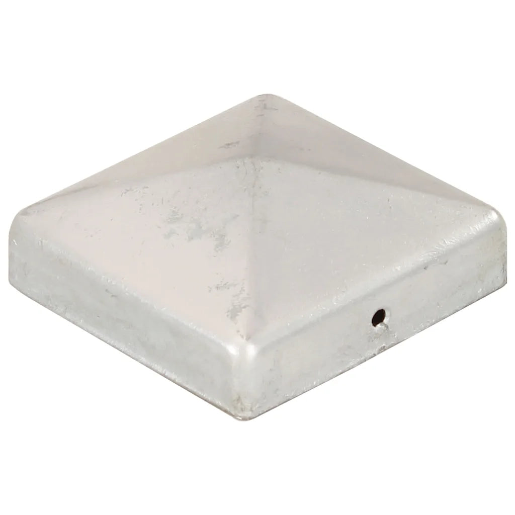 Tappi per Pali a Piramide 6 pz in Metallo Zincato 81x81 mm 145490