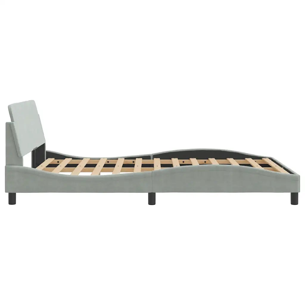 Giroletto Dover Grigio Chiaro 140x200 cm Velluto 373192