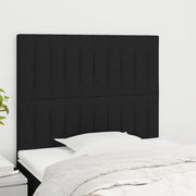 Testiera Nera 90x5x118/128 cm Tessuto 3116554