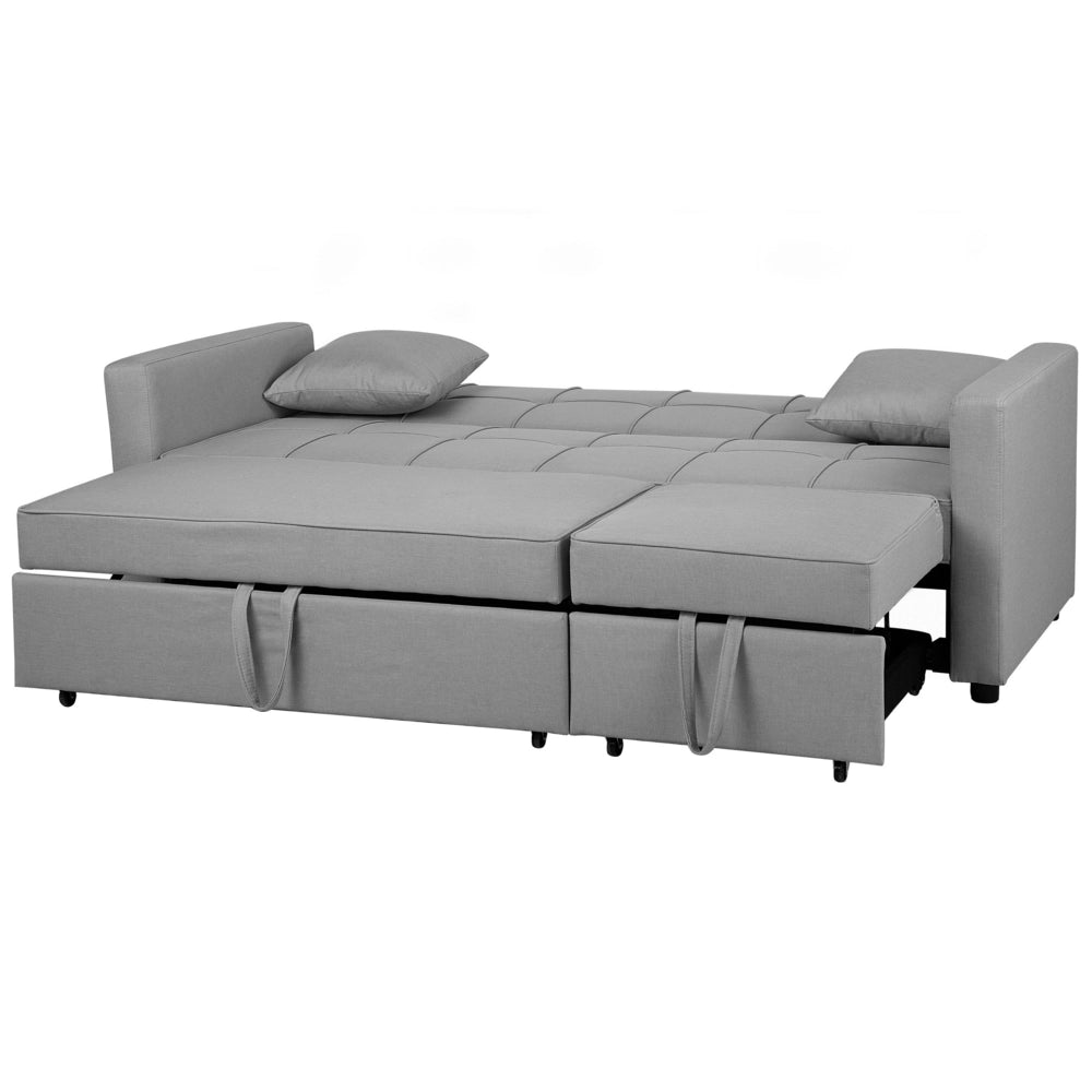 Divano Letto Grigio Funzione Dormito Moderno Imbottito soggiorno