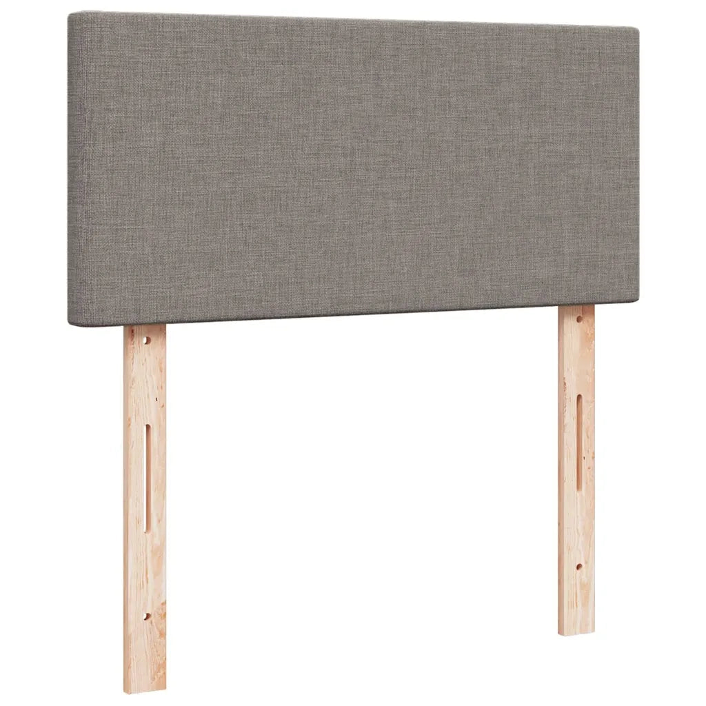 Struttura Letto Pouf con Materassi Tortora 180x200cm in Tessuto 3312826