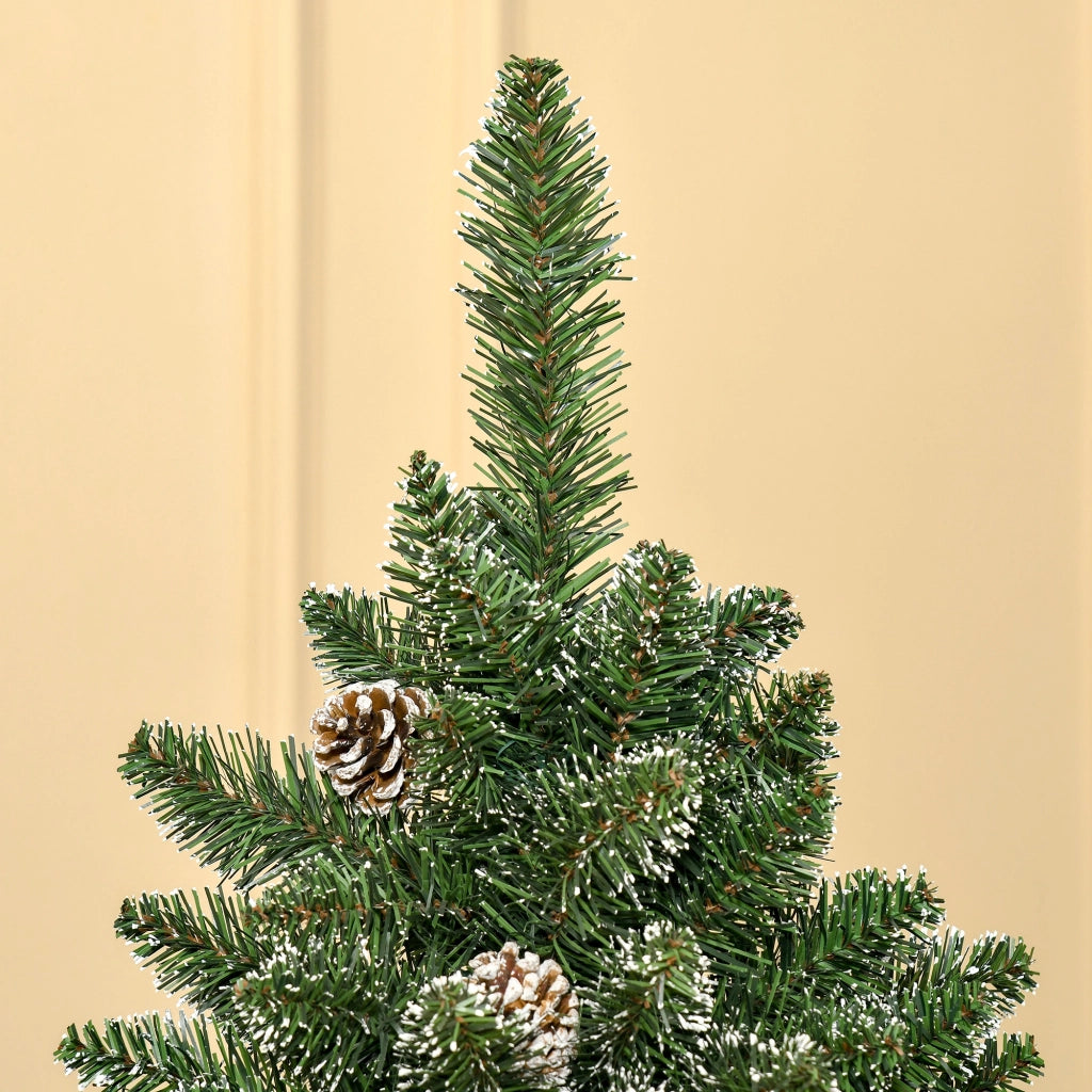 Albero di Natale Artificiale Innevato ¨C Xylo ¨C 180 cm, 718 Rami, 50 Pigne, Effetto Nordmann